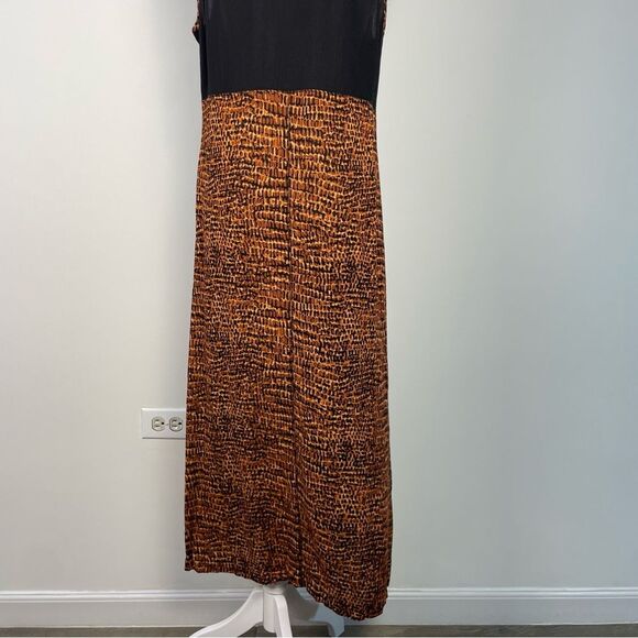 Vintage‎ Napa Valley Crinkle Artsy Midi Maxi Dress Size Small Teacher Boho 90's - Picture 8 of 9